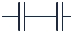 Symbool Aardingsstrip in een eendraadschema