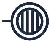 Symbool Boiler met accumulatie in een eendraadschema
