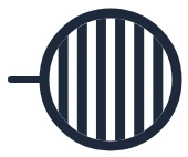 Symbool Boiler in een eendraadschema
