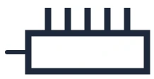 Symbool Bordpictogram in een eendraadschema