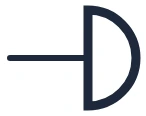 Symbool Deurbel in een eendraadschema