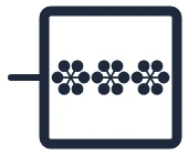 Symbool Diepvriezer in een eendraadschema