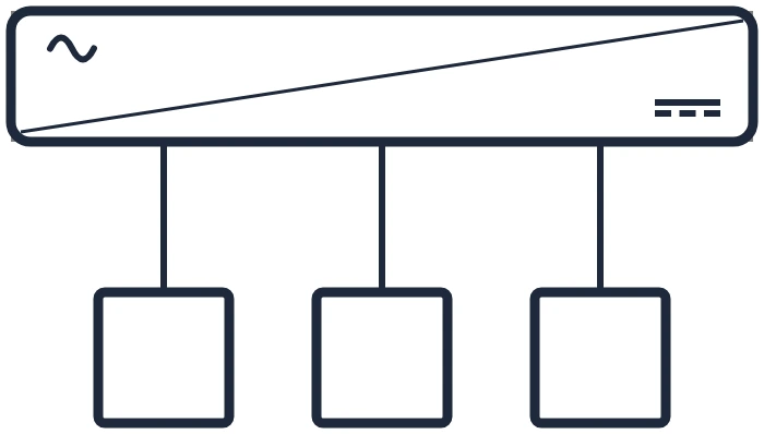 Symbool Domotica module in een eendraadschema