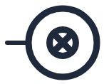 Symbool Drukknop met signalisatielamp in een eendraadschema