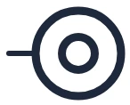 Symbool Drukknop in een eendraadschema