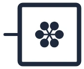 Symbool Koelkast in een eendraadschema