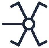 Symbool Kruisschakelaar in een eendraadschema