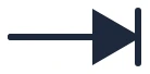 Symbool LED in een eendraadschema