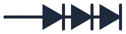 Symbool Ledstrip in een eendraadschema