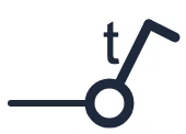 Symbool Schakelaar met vertraagde opening in een eendraadschema