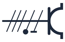 Symbool Driefasig stopcontact in een eendraadschema