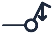 Symbool Trekschakelaar in een eendraadschema