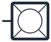Symbool Vaatwasmachine in een eendraadschema