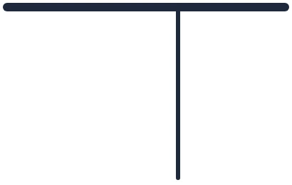 Symbool Verdeelkast in een eendraadschema