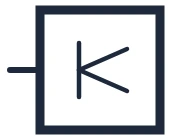 Symbool Warmtedetector in een eendraadschema