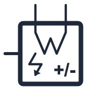 Symbool Warmtepomp in een eendraadschema