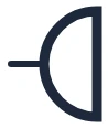 Symbool Zoemer in een eendraadschema